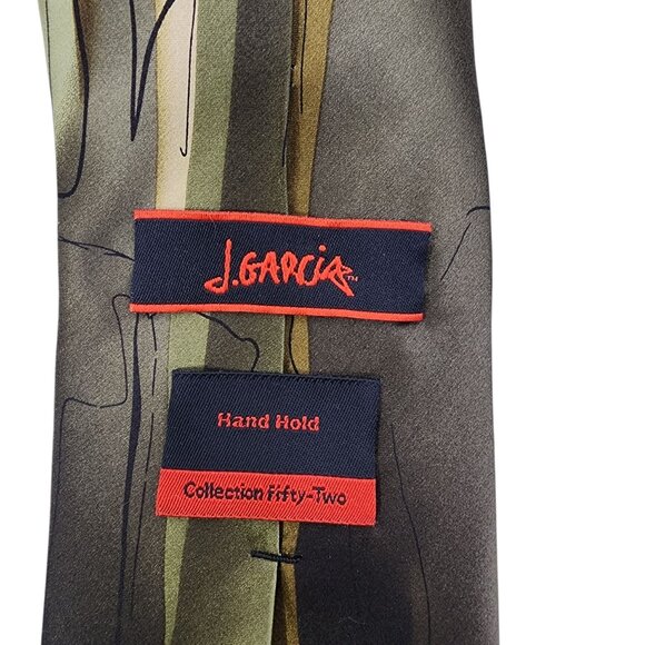J. Garcia Collection Fifty-Two Hand Hold Silk‎ Tie Abstract Design - Picture 4 of 5